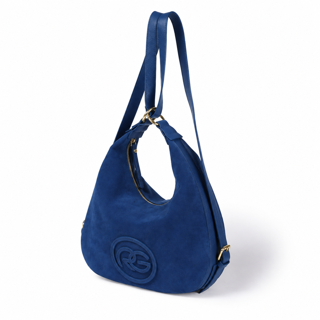 Roberta Suede – Convertible Suede & Leather Hobo Backpack