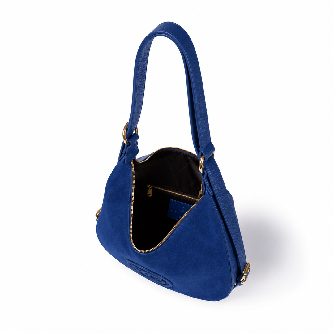 Roberta Suede – Convertible Suede & Leather Hobo Backpack