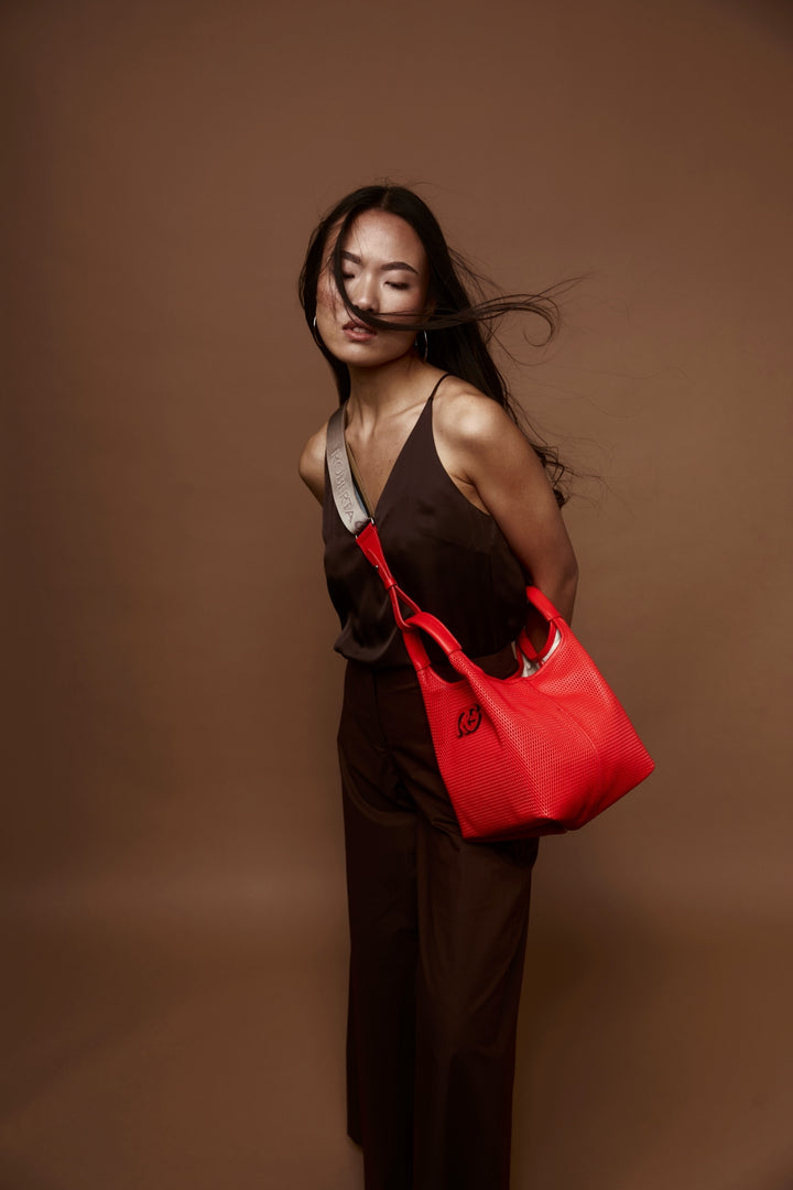 Joy Yuma 5 in 1 convertible leather bag with detachable shoulder strap