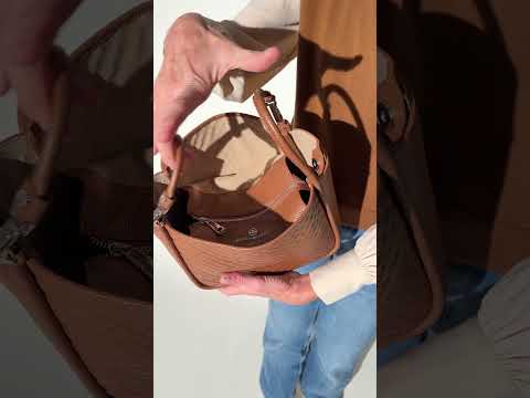 Yuma small 3 in 1 convertible leather handbag with detachable shoulder strap (copy)