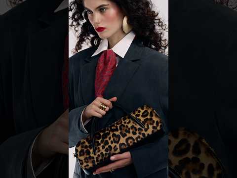 Celine East-West Small Animalier – Borsa in Pony e pelle di vitello con Tracolla