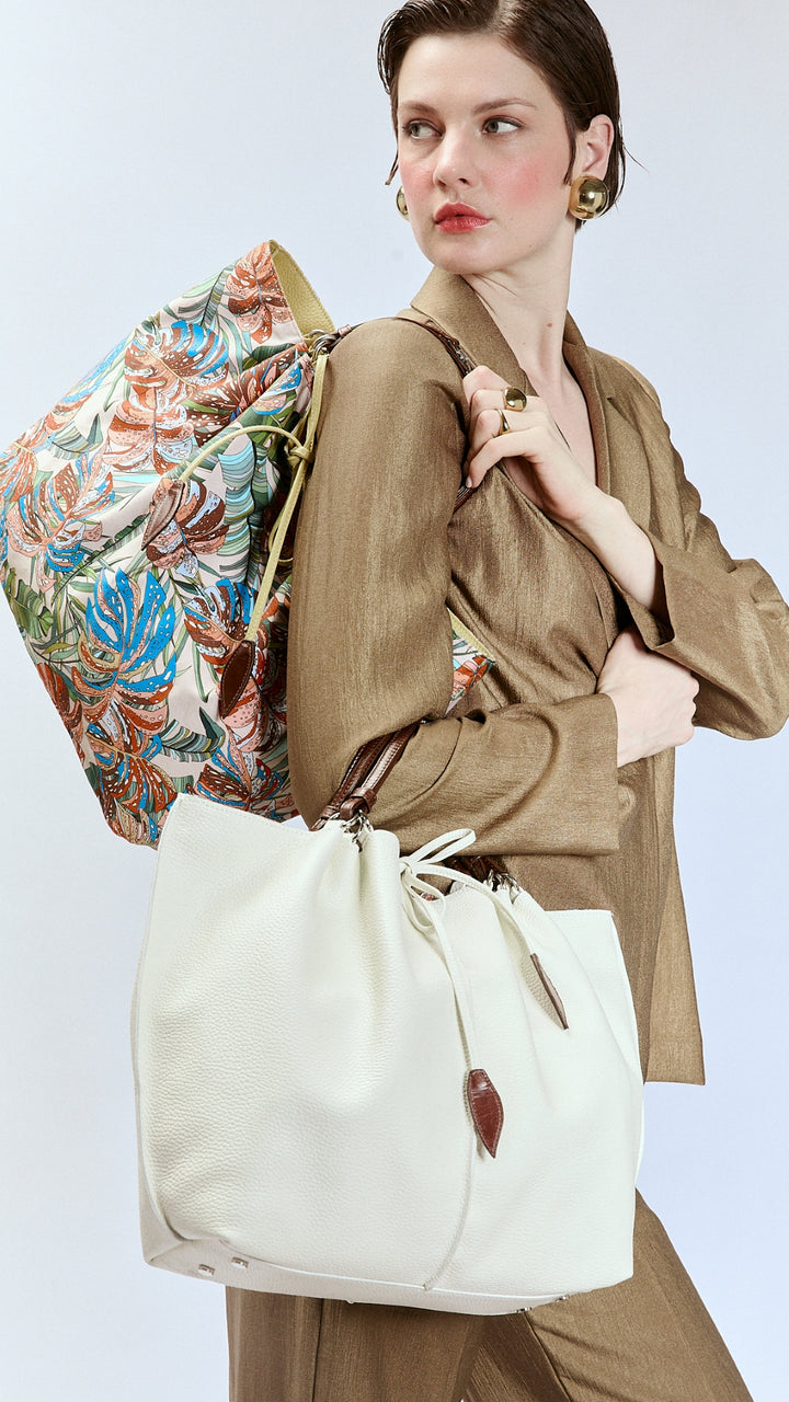 Margherita Large reversible leather handbag