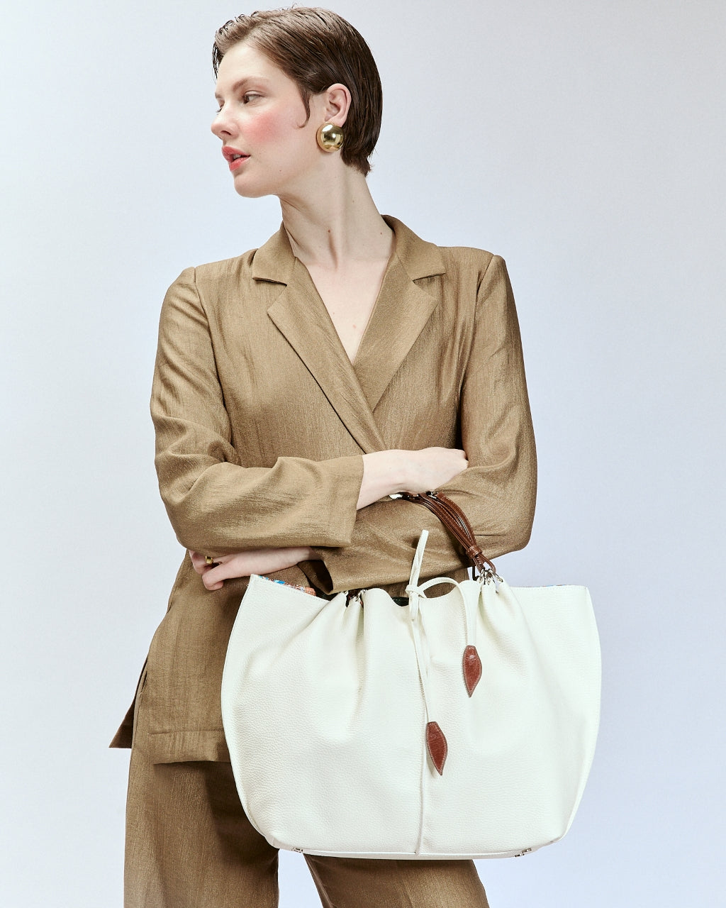 Margherita Large reversible leather handbag