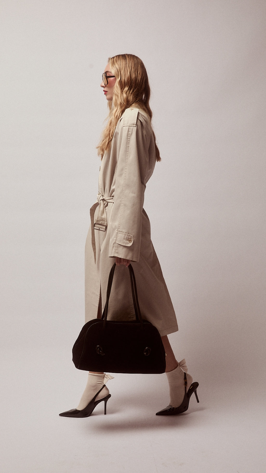 Alina Suede Bowling in pelle scamosciata con manici regolabili