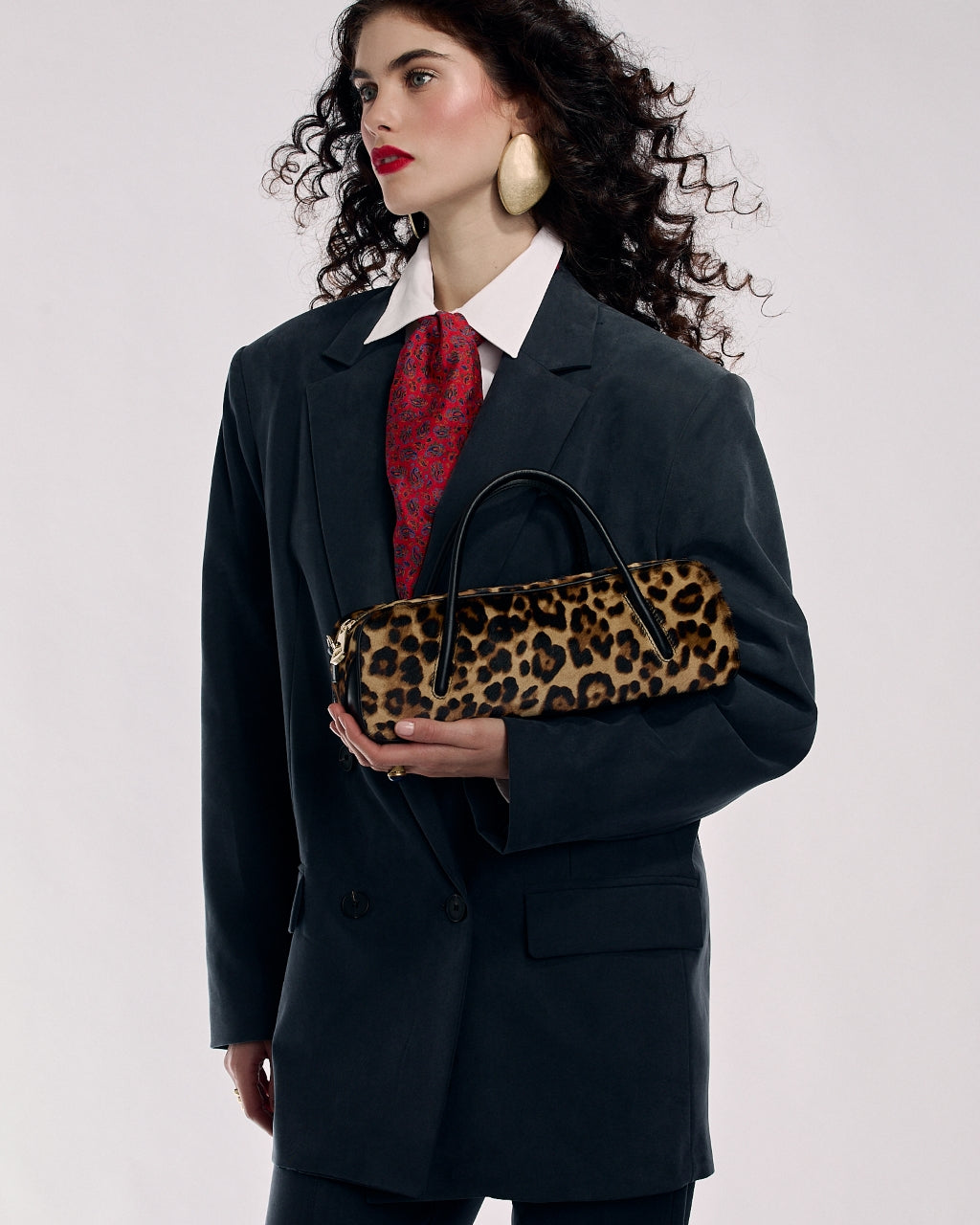 Celine East-West Small Animalier – Borsa in Pony e pelle di vitello con Tracolla