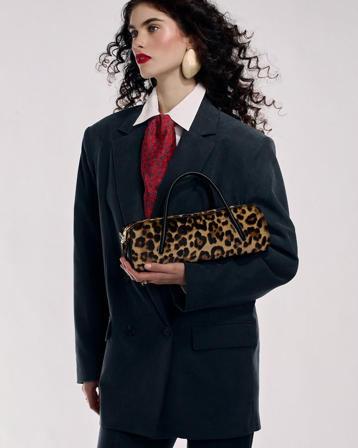 Celine East-West Small Animalier – Borsa in Pony e pelle di vitello con Tracolla