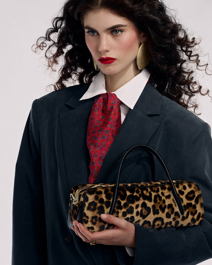 Celine East-West Small Animalier – Borsa in Pony e pelle di vitello con Tracolla