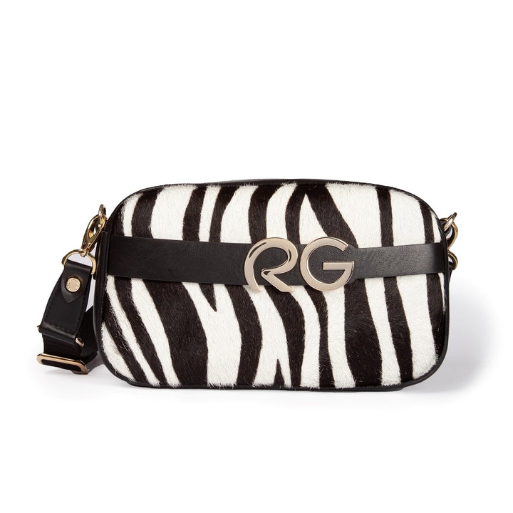 Dafne pony camera in pelle stampa animalier con tracolla staccabile