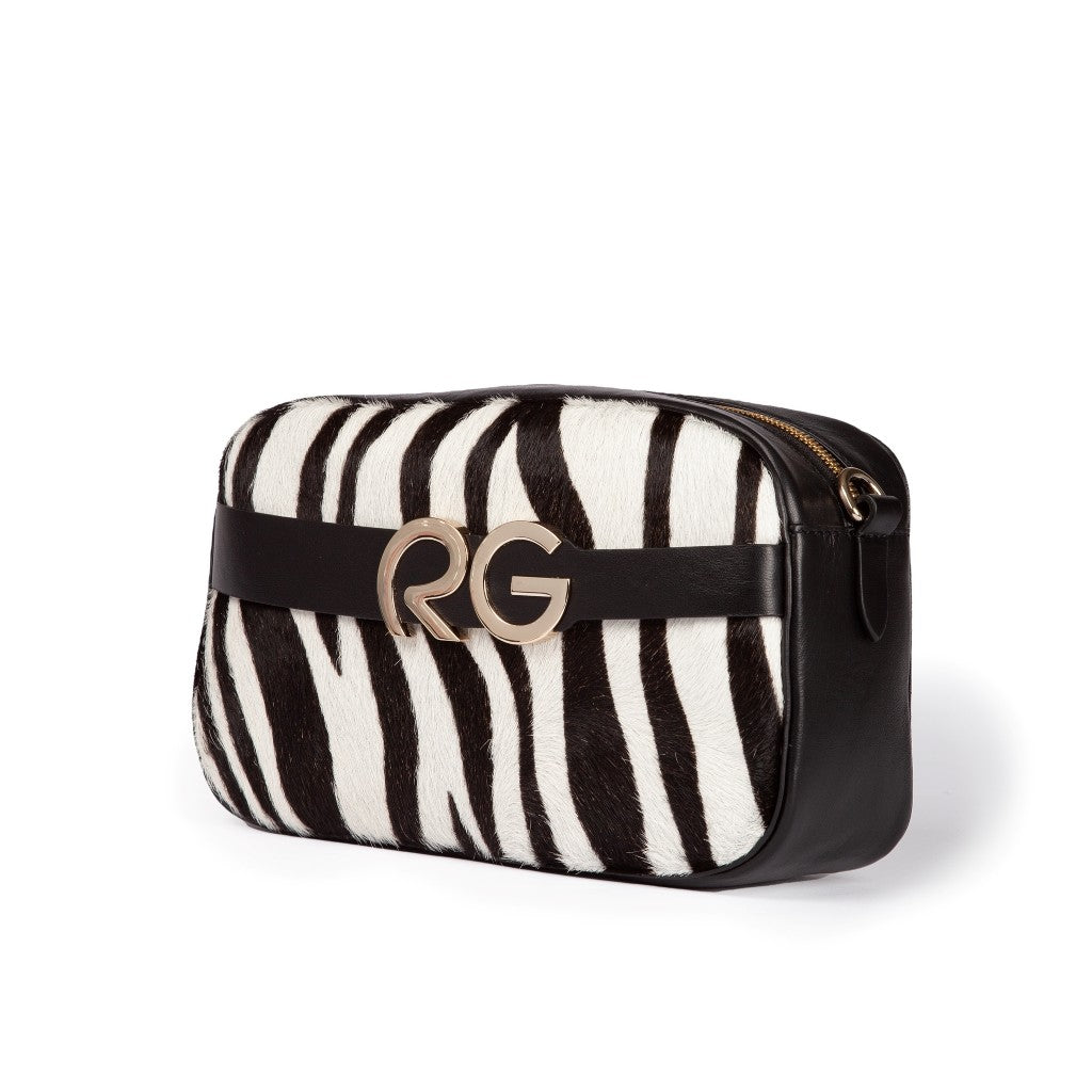 Dafne pony camera in pelle stampa animalier con tracolla staccabile